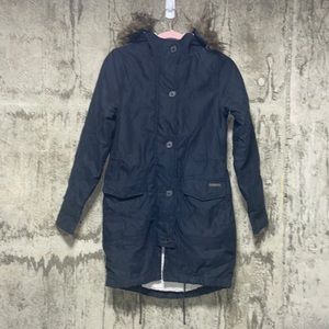 Abercrombie & Fitch Sherpa lined military parka